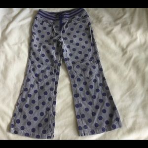 Mini Boden Corduroy Polka Dot Pants, 7Y Girls